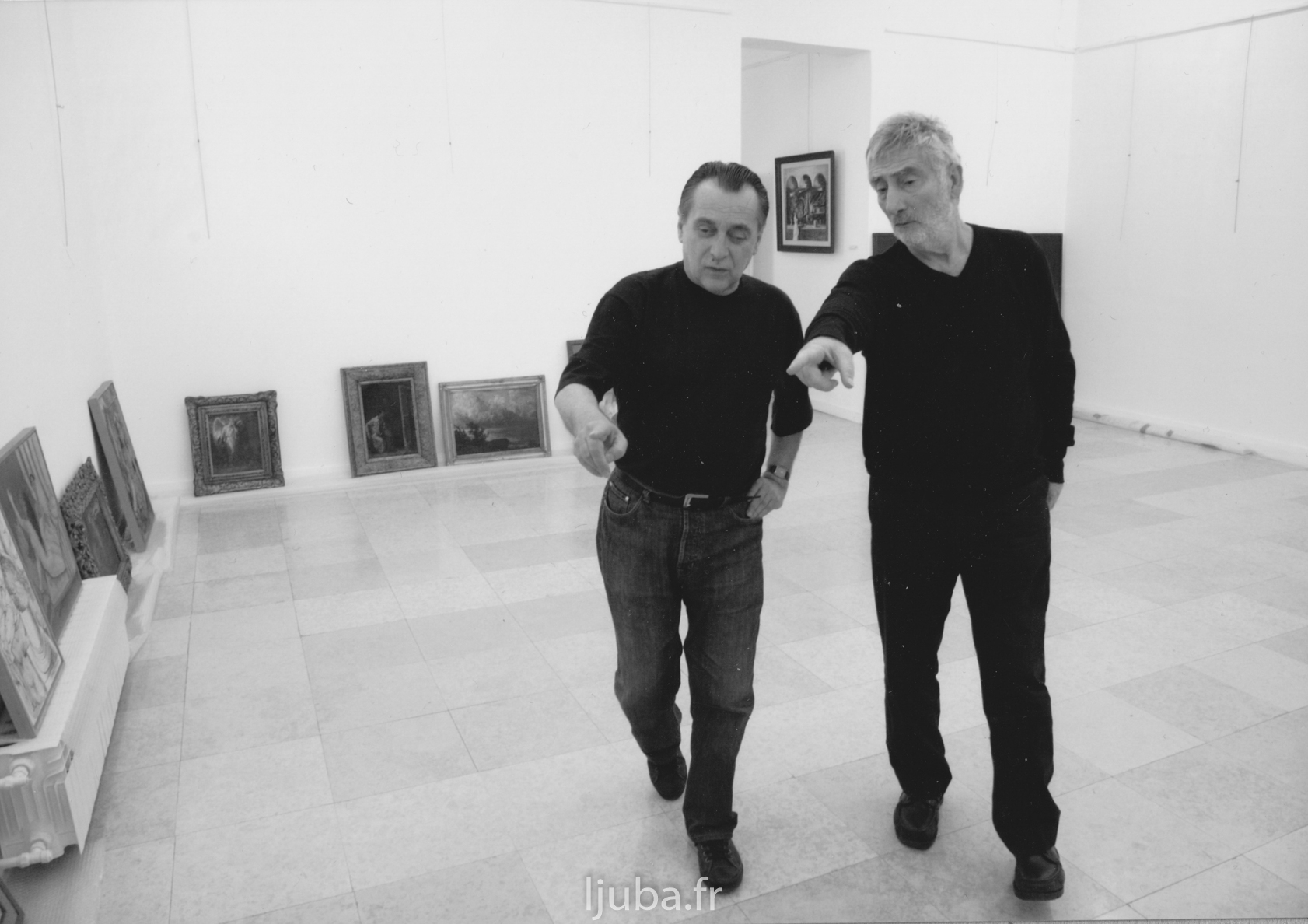 86. 2007., Sa Brankom Kukićem, Valjevo, priprema izložbe o simbolizmu_